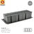 9XL SISTEMA CUBO RECICLAJE CON BASE Y TAPA 278 mm 1031/1140 mm 399/490 mm 11L+26L+26L+26L CUBOS+BASE 1200 mm