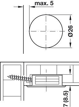 CARAVAN HERRAJE DE UNION RAL HAYA 1011 CAZOLETA PLASTICO 100 PIEZAS 7 MM RAL HAYA 1011 CAZOLETA PLASTICO 100 PIEZAS 8.5 MM 