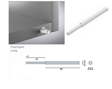 EXPULSOR PUSH OPEN LONG LARGO EMBUTIR Y SOBREPUESTO 