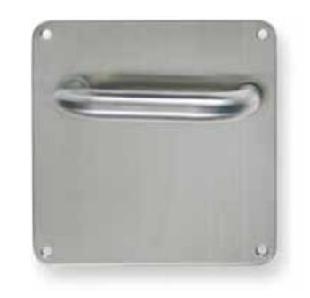 MANILLA SERIE HADES INOX INOX PLACA 170x170x15mm INOX PLACA CON BOCALLABE A 85MM 170x170x15mm 