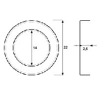 OVALILLO OV02 LATONADO LATON 2,5 22 OVALILLO OV2 22x14x2,5mm LT 22 LATON 50 LATON 2,5 22 OVALILLO OV2 22x14x2,5mm LT 1 