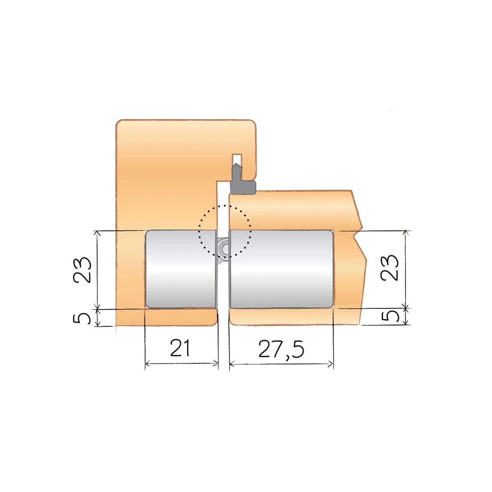 AGB BISAGRA OCULTA ECLIPSE 3.2 60KG 