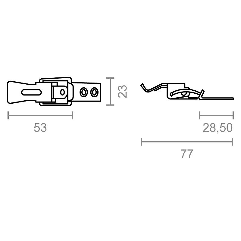 CIERRE CAJA CC03 53x23mm INOX 