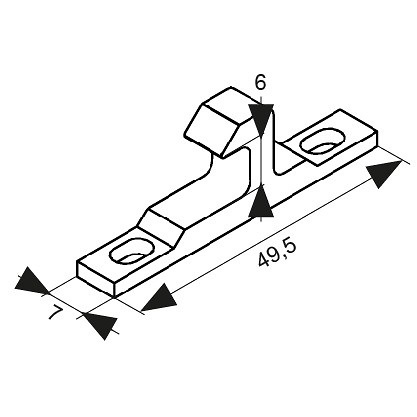 CONTRACIERRE ZAMAK 6819-06 ZINCADO 