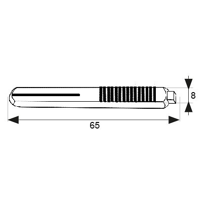 CUADRADILLO EXPANSION CDD3 8x65mm ZN 