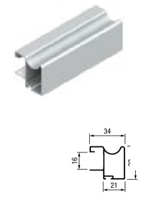 KIT PERFILES TIRADOR PARA ARMARIO EMPOTRADOS TERRA 85 KP-TR16 PARA TABLERO 16MM 