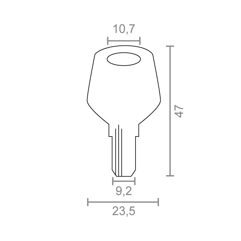 LLAVE BRUTO MULETILLA 1095 NIQUELADO 