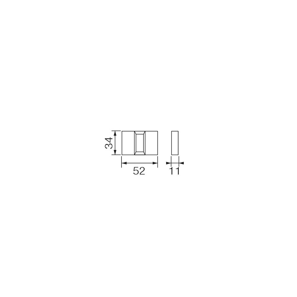 MULETILLA Y DESBLOQUEO RECTANGULAR MODELO TOTAL ZAMAK 