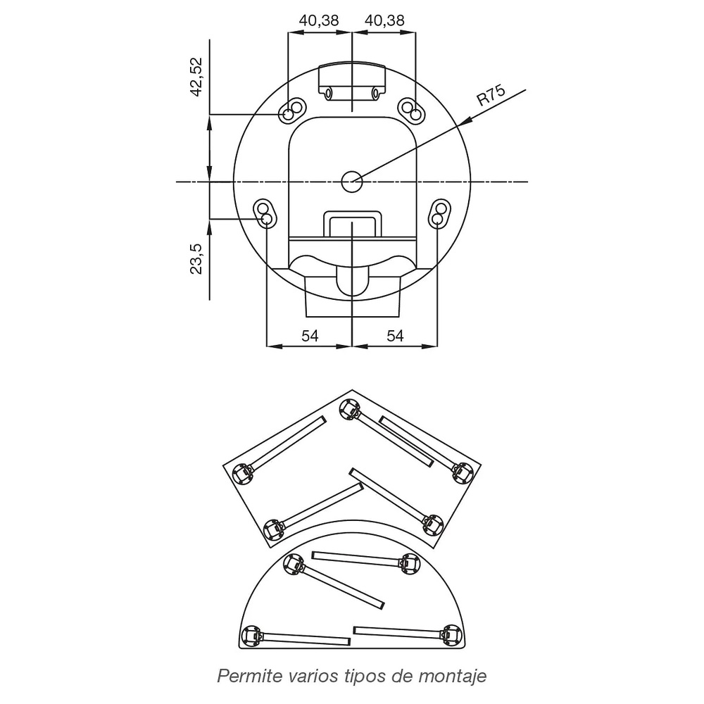 PATA MESA PLEGABLE 71CMS D:50MM FLEX EXTRA FUERTE 