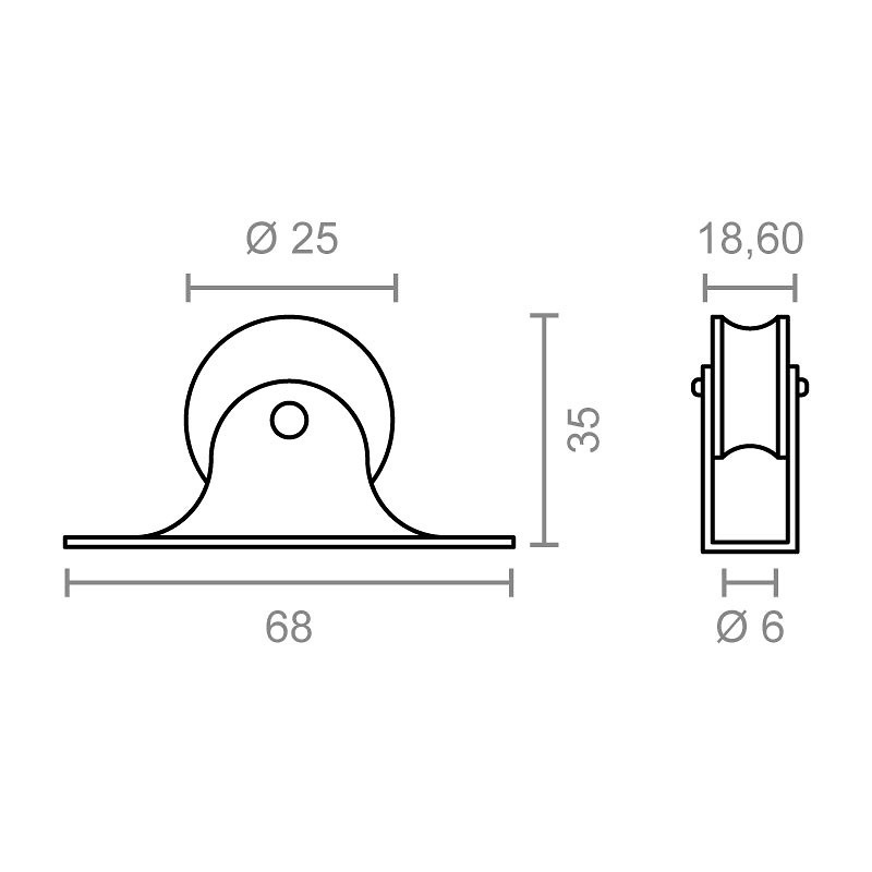 POLEA FIJA TOLDO TLD14 