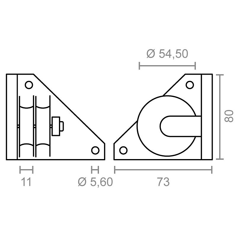 POLEA LATERAL PERGOLA TLD20 