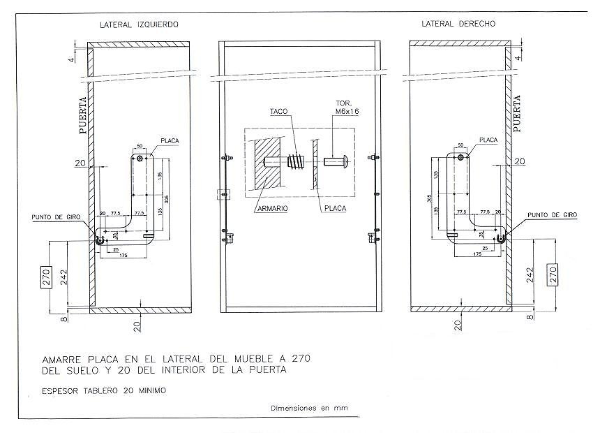 SOMIER ABATIBLE HORIZONTAL BASIC 