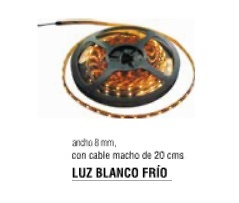 TIRA LUX LED 8MM LUZ BLANCO FRIO 