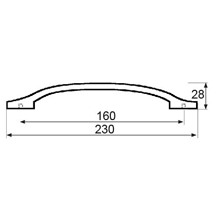 TIRADOR TRM04 160mm NIQUEL SATINADO 